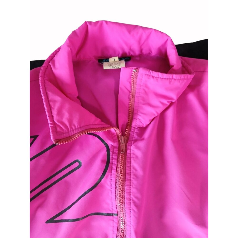 K2 Mens Pink Black Half Zip Pullover Windbreaker Jacket Drawstring Size L yk2 - Picture 15 of 16